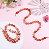 2 Strands Natural Red Agate Beads Strands G-DR0001-06-4