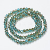 Electroplate Glass Beads Strands EGLA-A034-T6mm-J06-2