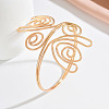 Iron Spiral Flower Upper Arm Cuff Bangles for Women WGE9B06-01-3