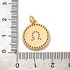 Brass Micro Pave Cubic Zirconia Pendants KK-U033-20G-3