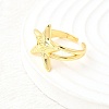 Brass Cuff Rings for Women RJEW-F184-08E-G-3