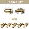 10 Bags Alloy Shackle Clasps FIND-DC0008-38AB-2
