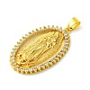 Brass Micro Pave Clear Cubic Zirconia Pendants KK-H472-42C-G-2