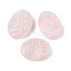 Natural Rose Quartz Cabochons G-K338-38A-02-1