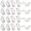 SUNNYCLUE 40Pcs 304 Stainless Steel Clip-on Earring Findings STAS-SC0008-39S-1