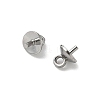 304 Stainless Steel Cup Pearl Peg Bails Pin Pendants STAS-L300-004C-P-2