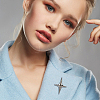 16Pcs Star Alloy Lapel Pins for Backpack Clothes JEWB-FH0002-96B-5