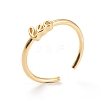 Constellation/Zodiac Sign Brass Cuff Rings RJEW-J074-05G-G-2