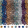 Electroplate Transparent Glass Beads Strands EGLA-LT0001-02C-1