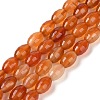 Natural Red Agate Beads Strands G-NH0030-01A-1