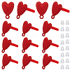 30Pcs Heart Alloy Stud Earring Findings FIND-SP0005-60A-02-1