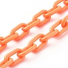 ABS Plastic Cable Chain Necklaces NJEW-JN03478-4