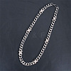 304 Stainless Steel & Zinc Alloy Thorned Cuban Link Chain Necklaces for Men FS-WGE9529-02-1
