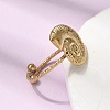 Conch 304 Stainless Steel Open Finger Rings for Women RJEW-A091-16G-2