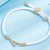 1pc Adjustable Nylon Cord Slider Bracelets for Women BJEW-LP0001-33A-G-3