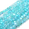 Synthetic Moonstone Beads Strands G-F142-10mm-03-1