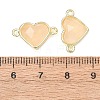 Natural Rose Quartz Links Connectors G-E538-01G-02-3