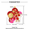304 Stainless Steel Enamel Pendants STAS-OY014-37G-01-2