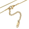 Ion Plating(IP) 304 Stainless Steel Snake Chain Necklaces NJEW-D080-03G-3