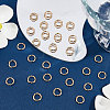 Beebeecraft 200Pcs Brass Open Jump Rings KK-BBC0004-41A-4