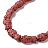 Fish Dyed Natural Lava Rock Beads Strands G-O126-01A-09-3