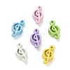 Spray Painted Alloy European Beads AL-CBA5B8E-15-1