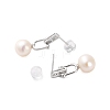 925 Sterling Silver Studs Earring EJEW-H002-27P-2