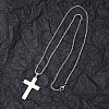 Non-Tarnish 201 Stainless Steel Pendant Necklaces for Man NJEW-Q336-03C-P-4