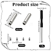 Alloy Drawstring Cord End Cap FIND-NB0006-67P-2
