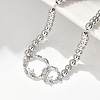 Brass Round Beads Bracelets BJEW-H627-01P-3