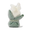Animal Theme Flocky Opaque Resin Pendants RESI-H042-01P-11-3