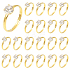 40Pcs Adjustable Alloy Rhinestone Finger Rings for Women RJEW-SP0001-02G-1