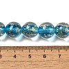 Handmade Dichroic Foil Glass Beads Strands DICH-U001-06D-4