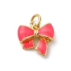 Brass Enamel Charms KK-Q098-27G-B-1