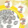 30Pcs 6 Styles Religion Tibetan Style Alloy Pendants FIND-FS0005-01-3