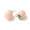 2Pcs Brass Enamel Charms KK-YW0001-92-2