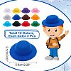  24Pcs 12 Colors Flannelette Doll Hat FIND-NB0001-84-2