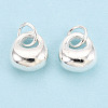 925 Sterling Silver Longevity Lock Charms STER-T008-30S-02-1