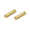 Rack Plating Brass Letter Connector Charms KK-C007-38G-I-3