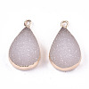 Druzy Resin Pendants RESI-S383-050A-1