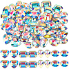 56Pcs 4 Styles Glass Rhinestone Cabochons RGLA-BBC0001-02-1