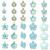 60Pcs 10 Styles Alloy Enamel Pendants FIND-CJ0002-33-1
