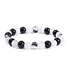 Cat Eye Bead Stretch Bracelets PW-WG62034-01-5