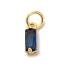 Brass Pave Cubic Zirconia Charms KK-F894-13G-01-1