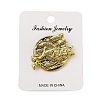 Retro Antique Golden Animal Alloy Brooches for Backpack Clothes JEWB-S040-02C-AG-2