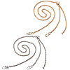 2Pcs 2 Colors Adjustable Alloy Wheat Chain Bag Handles FIND-CN0001-66-1