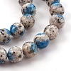 Natural K2 Stone/Raindrop Azurite Beads Strands G-F587-04-10mm-3