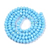 Electroplate Opaque Solid Color Glass Beads Strands LS-EGLA-A044-P4mm-L08-3