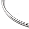 Non-Tarnish 304 Stainless Steel Simple Plain Bangle for Women BJEW-F461-01A-P-3