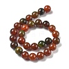 Natural Multi-Color Agate Beads Strands G-A261-B22-14mm-3